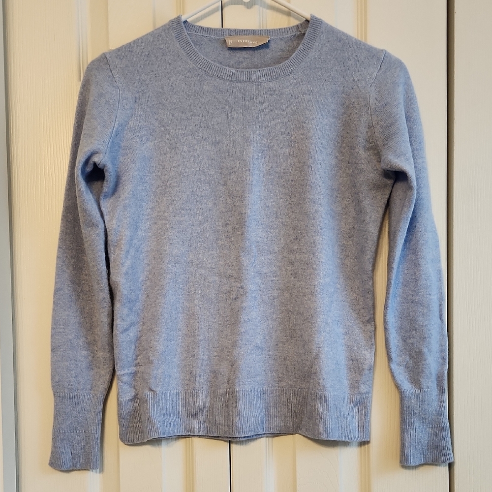 Everlane Sky Blue Cashmere Sweater Size XS